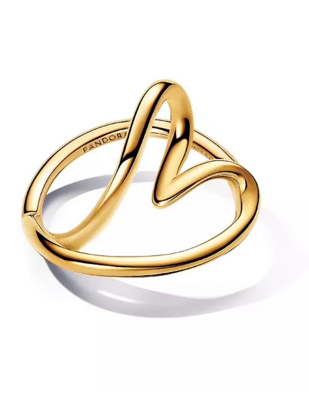 Pandora Gold Heart Outline Ring